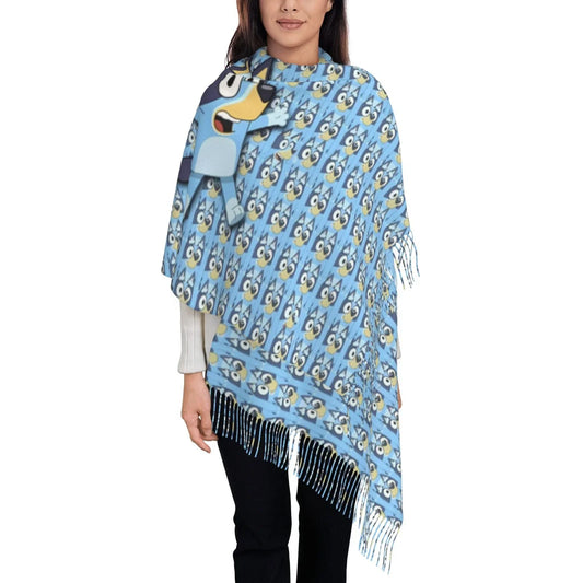 Gokiu Bluey Women's Scarf Pashmina Shawls and Wraps
