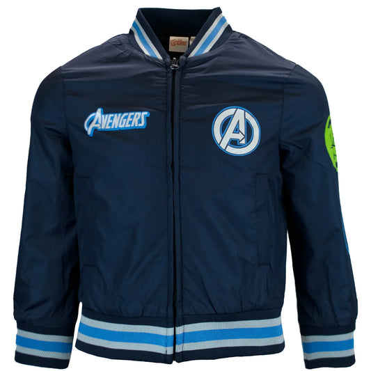 Marvel Superheroes Characters Boys Avenger Bomber Jacket, The Incredible Hulk, Iron Man, Captain America, The Mighty Thor (Sizes 4-18)
