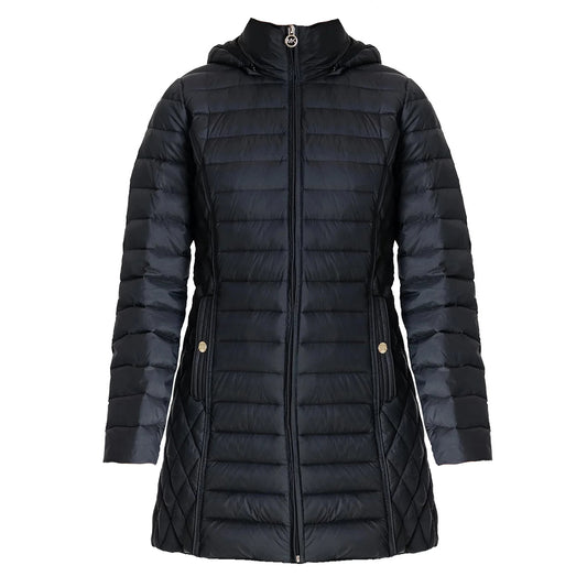 Michael Michael Kors Women's Black Hooded Down Packable Jacket Coat