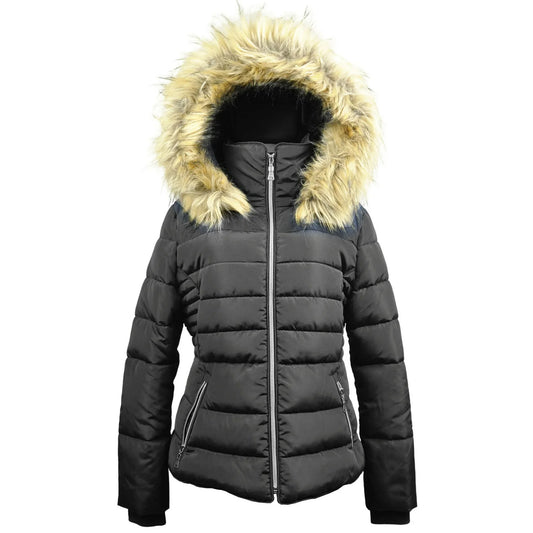 Women's Winter Quilted Puffer Coat Fleece Lined Warm Jacket