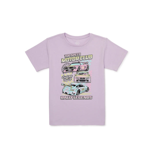 Wonder Nation Girls Rally Legends Short Sleeve Graphic T-Shirt, Sizes 4-18